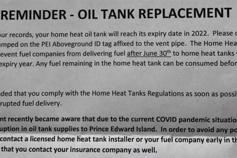 No tanks: Homeowners needing to replace oil tanks could be out in the cold
