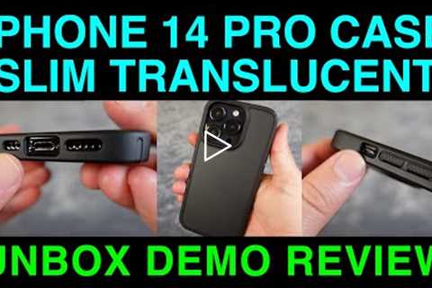 iPhone 14 Pro Shockproof Translucent Matte Slim Case by Feaigit Unboxing Demo Review