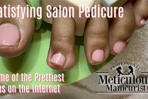 👣Satisfying Salon Pedicure Impacted Toenails ASMR👣