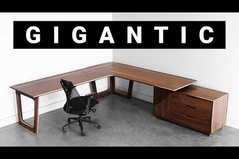 How To Build a Giant Corner Desk – Woodworking