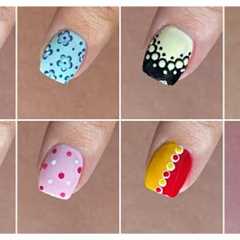 8 Easy nail art designs with dotting tools || How to use dotting tools