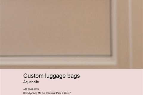 custom luggage bags