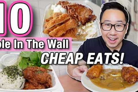 10 HOLE IN THE WALL Cheap Eats in Hawaii || Local Food Spots You NEED to Try!