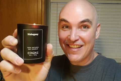 WHICH SMELL? Cendaz Mens Candle Set 4 Pack with Snuffer Review Unboxing Demo