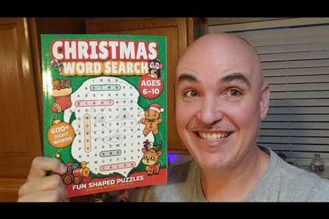 3 ACTIVITY-TYPES? Christmas Word Search Stocking Stuffer Book Review Unboxing Demo